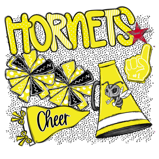 Hornets Cheer Spirit-Bright Yellow