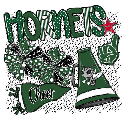 Hornets Cheer Spirit-Green