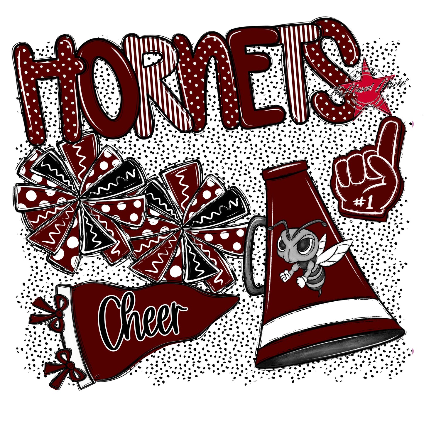 Hornets Cheer Spirit-Maroon