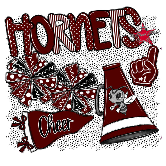 Hornets Cheer Spirit-Maroon