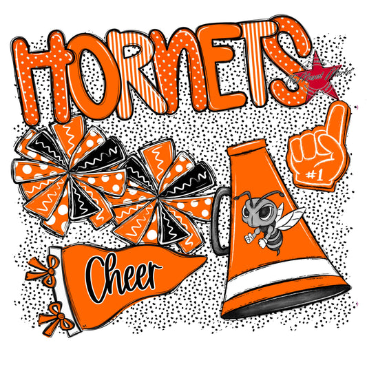 Hornets Cheer Spirit-Orange