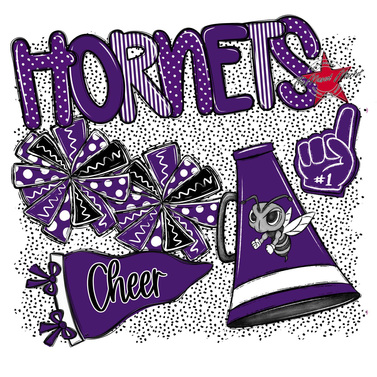 Hornets Cheer Spirit-Purple