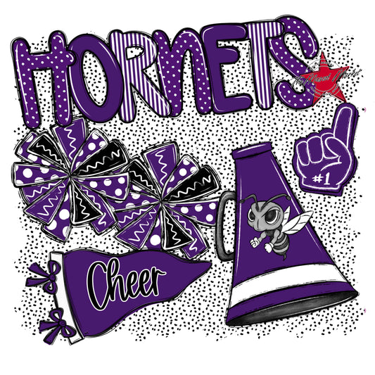 Hornets Cheer Spirit-Purple