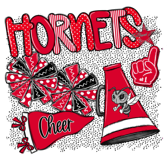 Hornets Cheer Spirit-Red