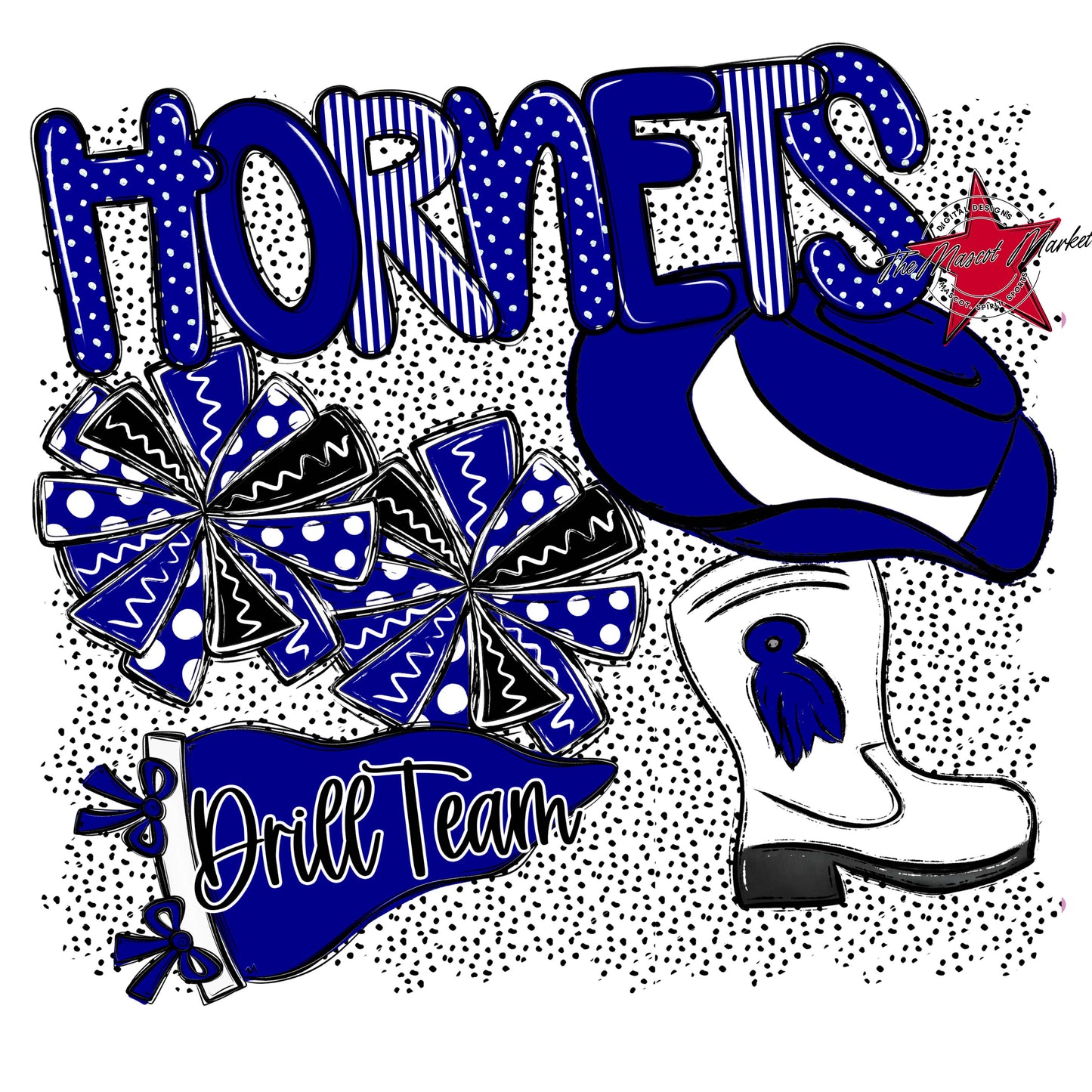 Hornets Drillteam Spirit-Blue