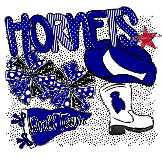 Hornets Drillteam Spirit-Blue