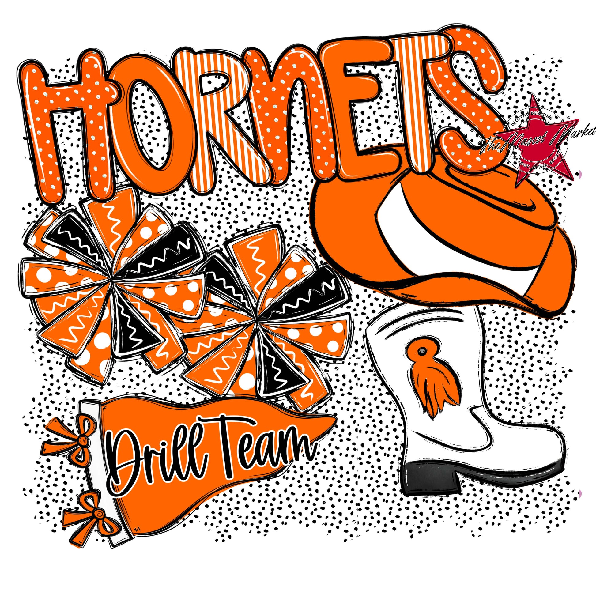 Hornets Drillteam Spirit-Orange