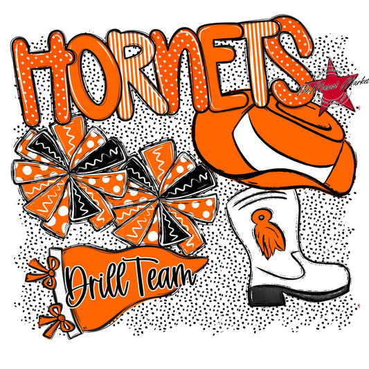 Hornets Drillteam Spirit-Orange