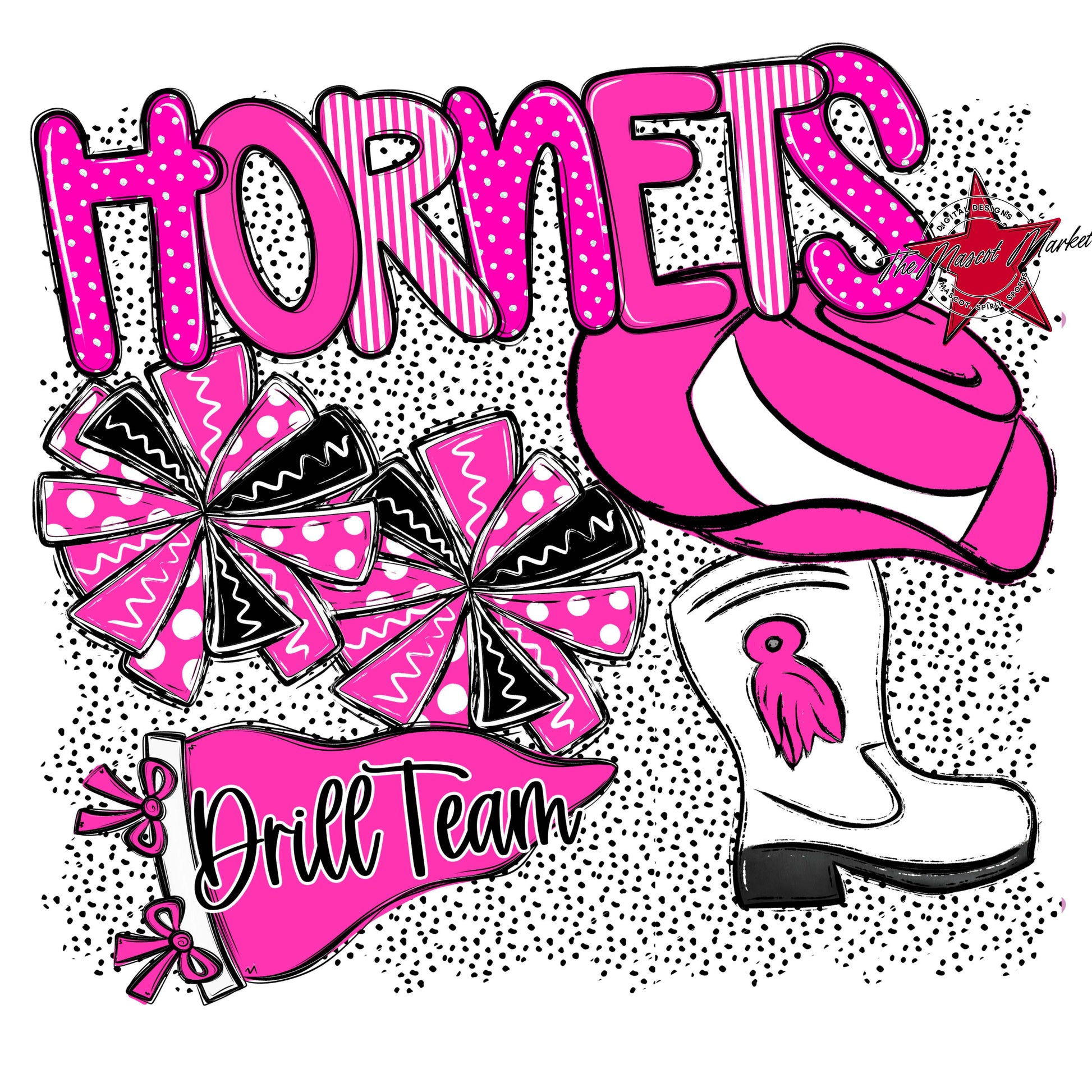 Hornets Drillteam Spirit-Pink