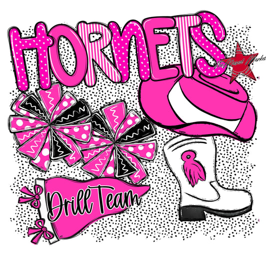 Hornets Drillteam Spirit-Pink