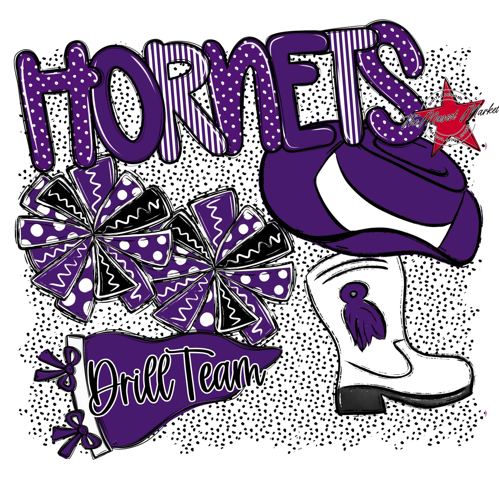 Hornets Drillteam Spirit-Purple