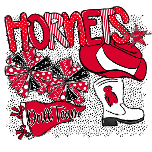 Hornets Drillteam Spirit-Red