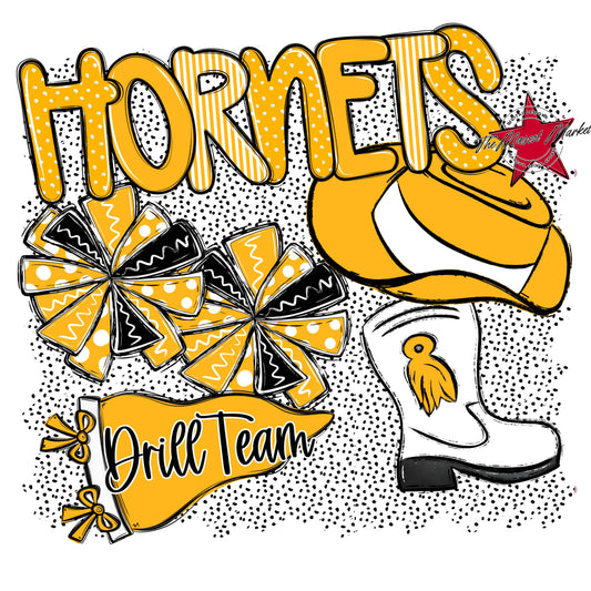 Hornets Drillteam Spirit-Yellow
