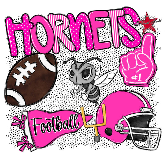 Hornets Football Spirit-Pink