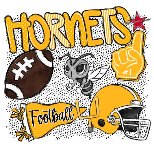 Hornets Football Spirit-Yellow