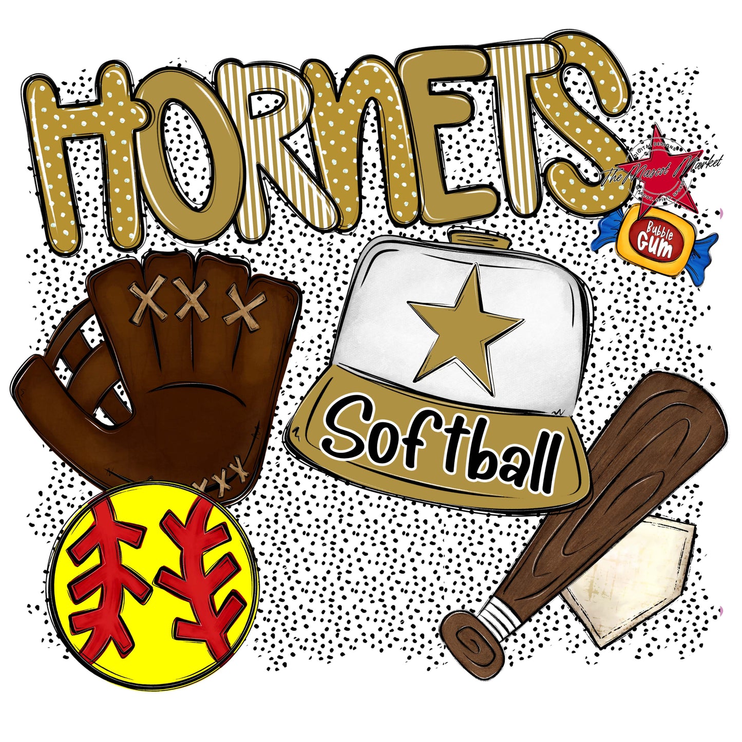 Hornets Softball Spirit-Gold