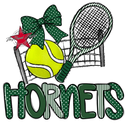 Hornets Tennis Spirit Design-Green