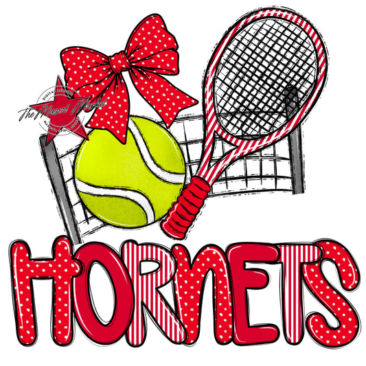 Hornets Tennis Spirit Design-Red