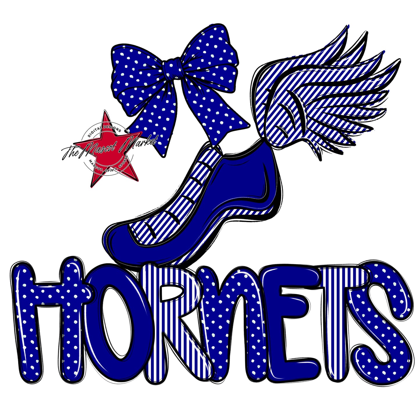 Hornets Track Spirit Design-Blue