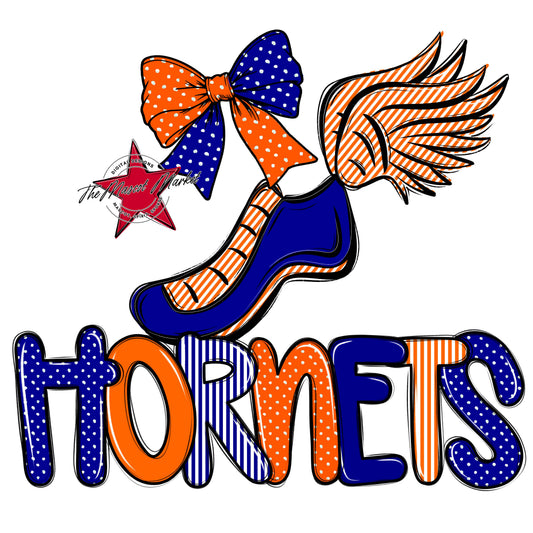 Hornets Track Spirit Design-Blue & Orange