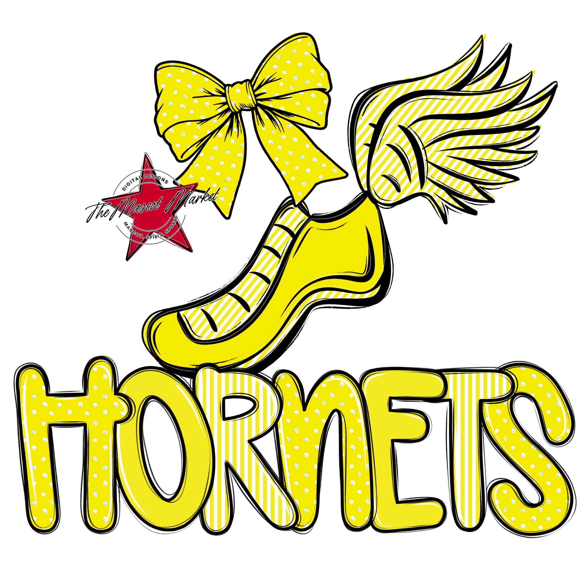 Hornets Track Spirit Design-Bright Yellow