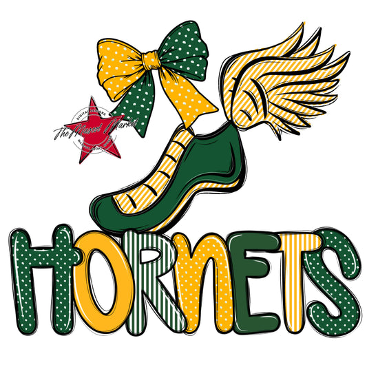 Hornets Track Spirit Design-Green & Yellow