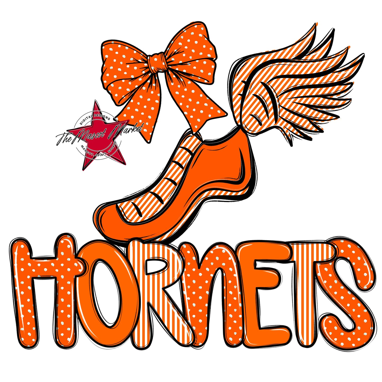 Hornets Track Spirit Design-Orange