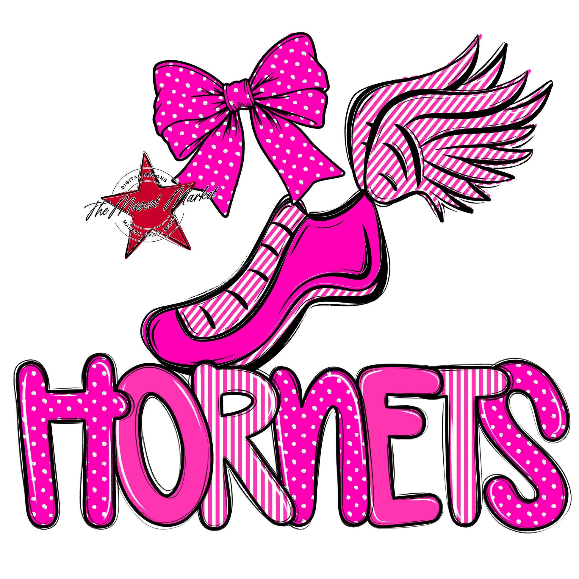 Hornets Track Spirit Design-Pink