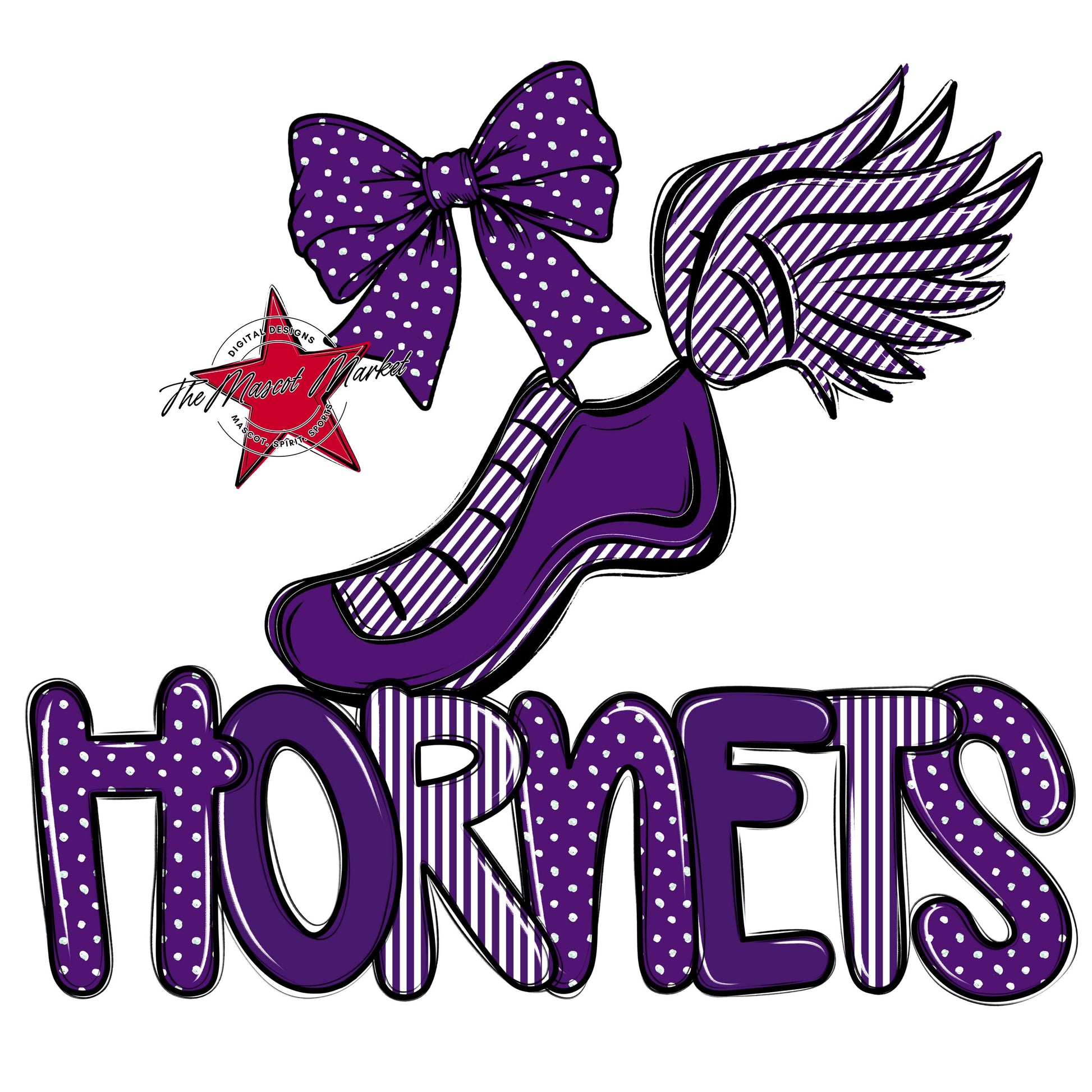 Hornets Track Spirit Design-Purple
