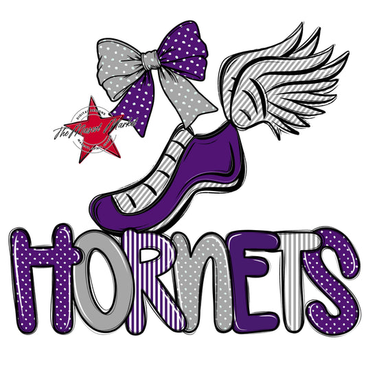 Hornets Track Spirit Design-Purple & Grey