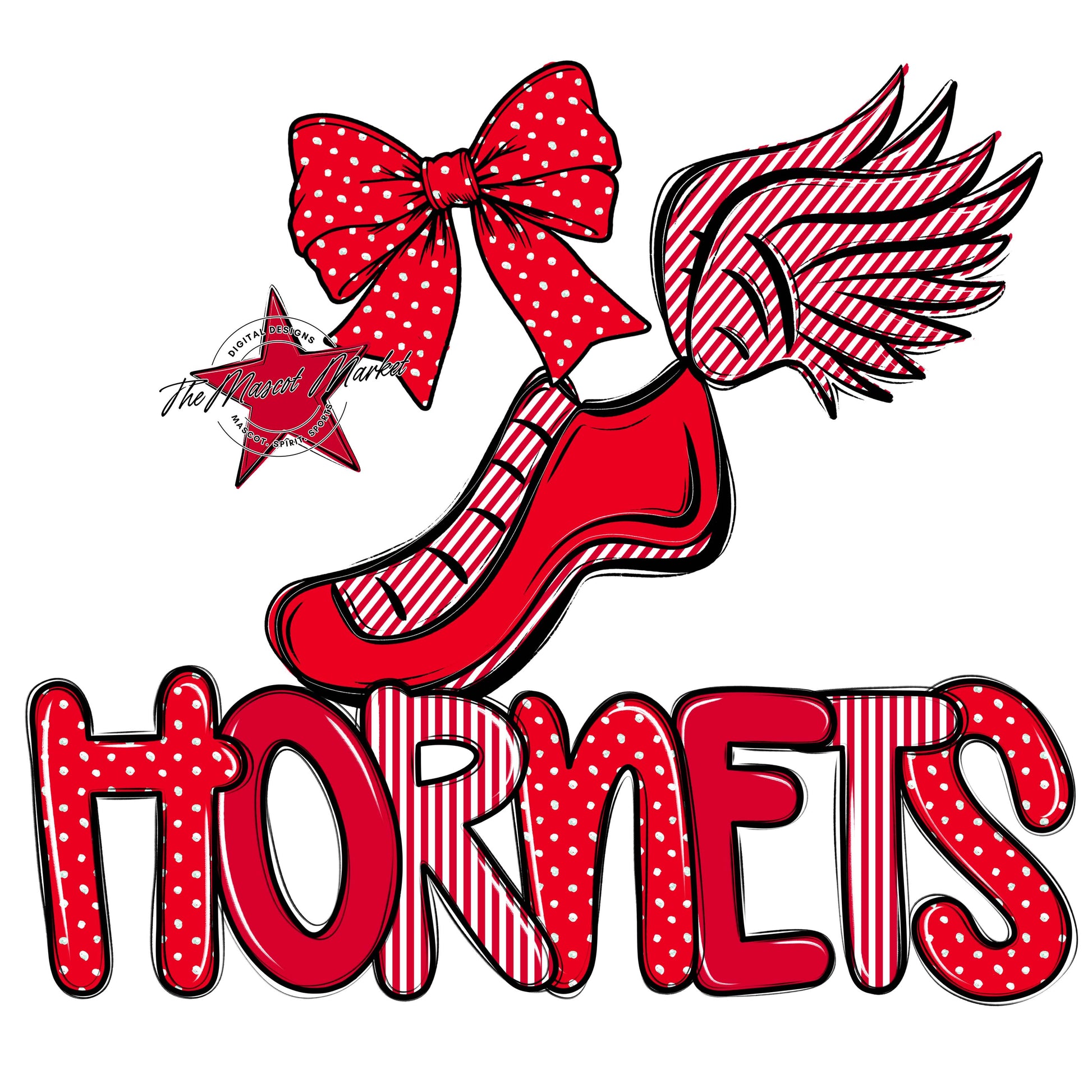 Hornets Track Spirit Design-Red