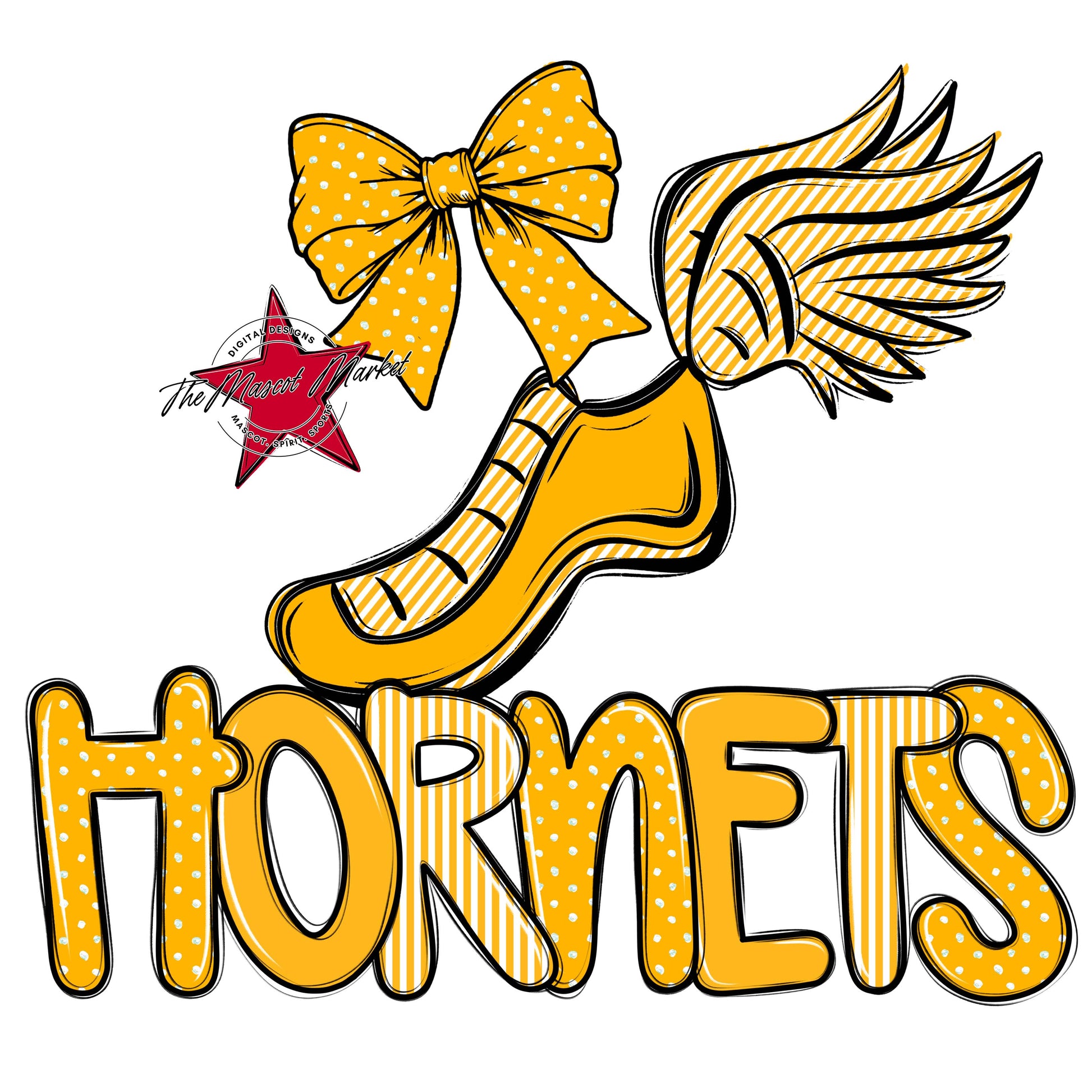 Hornets Track Spirit Design-Yellow