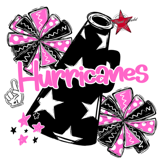 Hurricanes Alpha Megaphone Design-Baby Pink