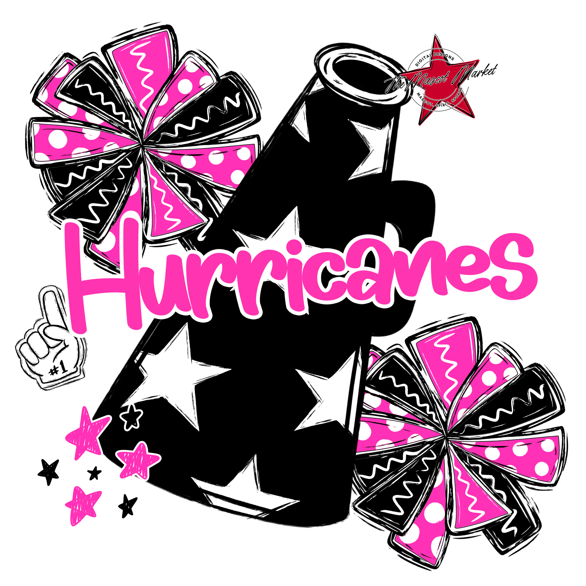 Hurricanes Alpha Megaphone Design-Pink