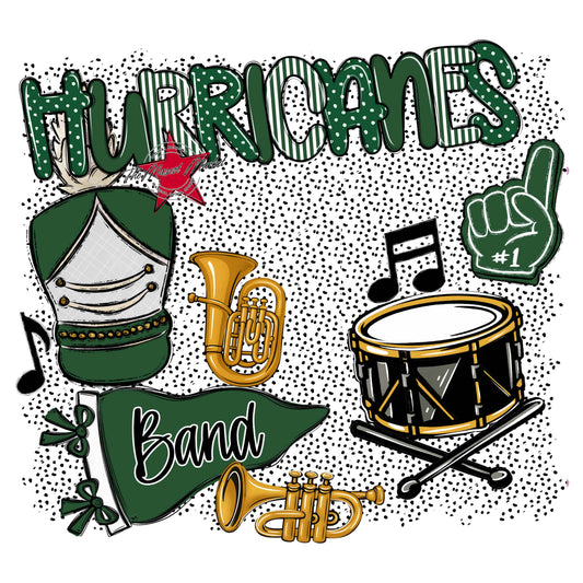 Hurricanes Band Spirit-Green
