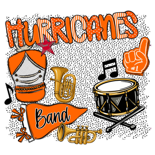 Hurricanes Band Spirit-Orange