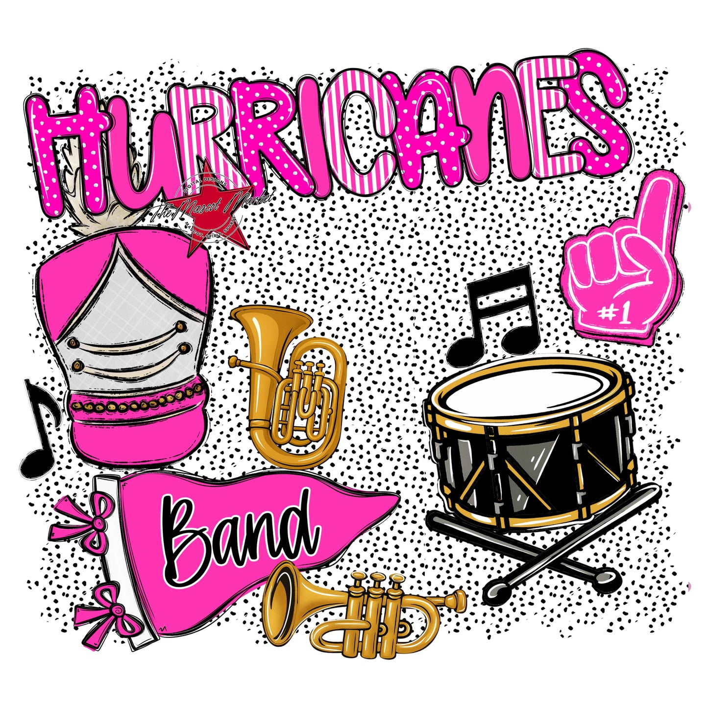 Hurricanes Band Spirit-Pink