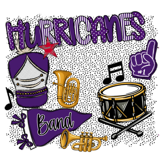 Hurricanes Band Spirit-Purple