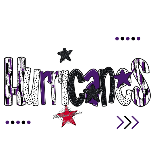 Hurricanes Brushstroke Alpha w Arrows-Purple-Grey