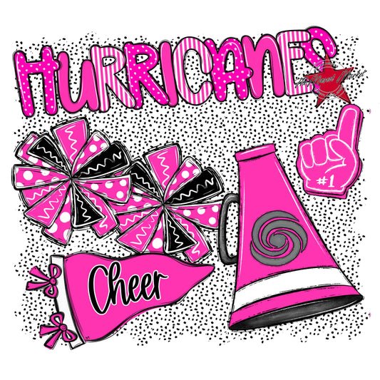 Hurricanes Cheer Spirit-Pink
