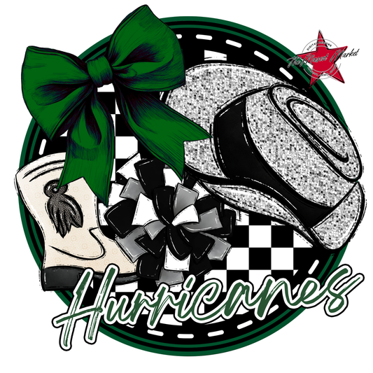 Hurricanes Circle Drillteam Design-Green