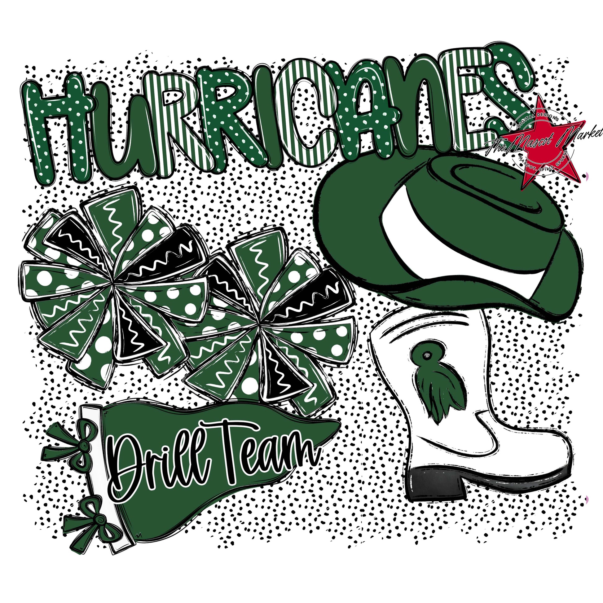 Hurricanes Drillteam Spirit-Green