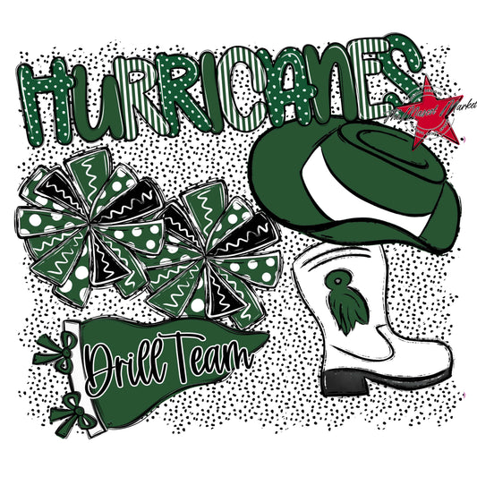 Hurricanes Drillteam Spirit-Green