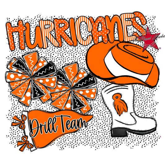 Hurricanes Drillteam Spirit-Orange