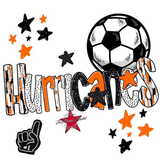 Hurricanes Soccer Scrape-Orange