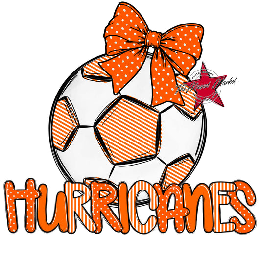 Hurricanes Soccer Spirit Design-Orange