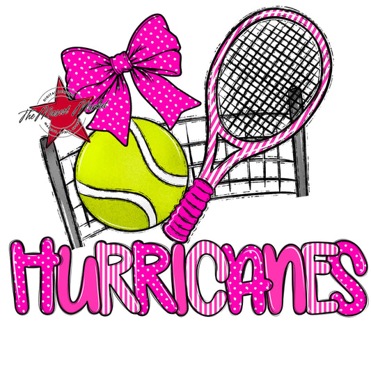 Hurricanes Tennis Spirit Design-Pink