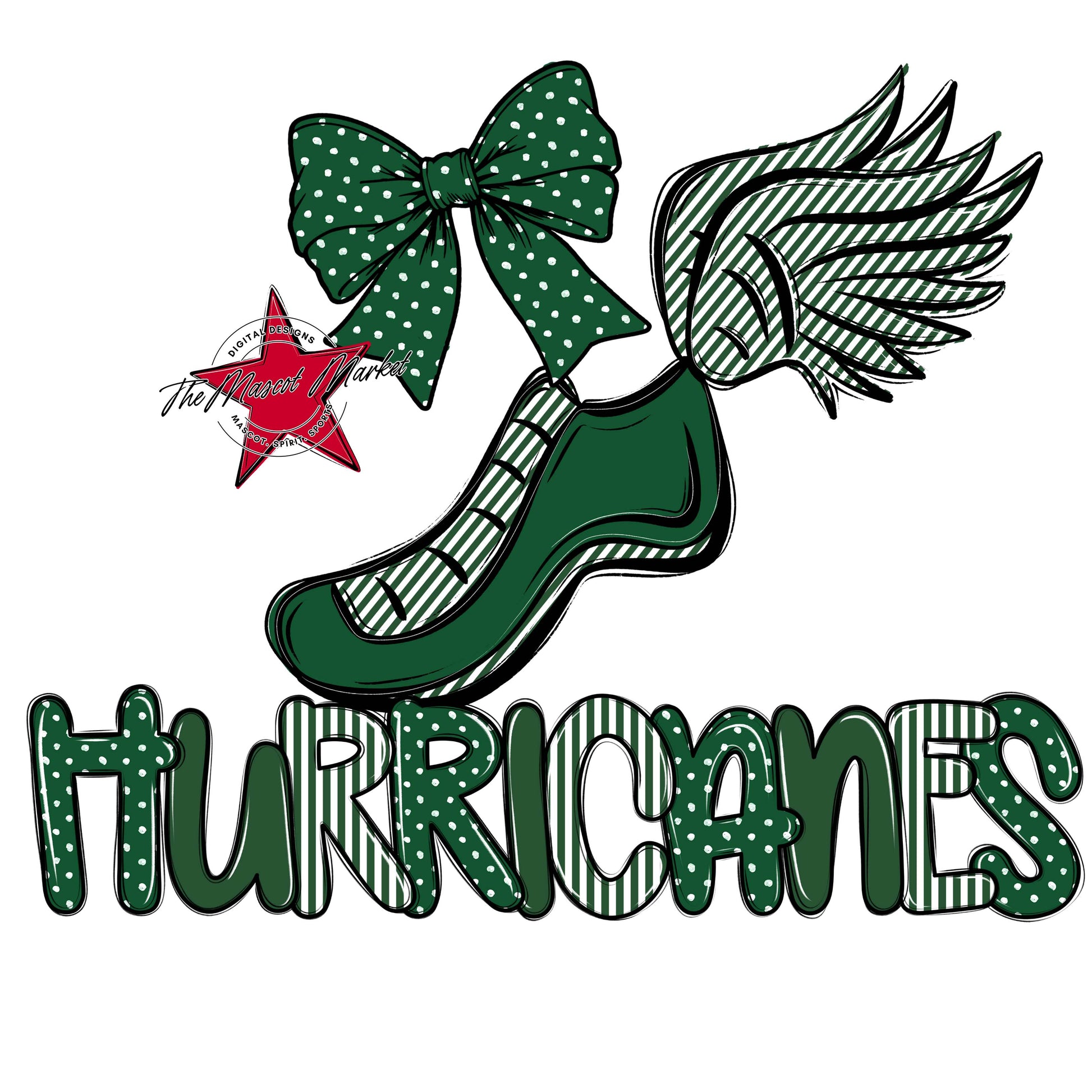 Hurricanes Track Spirit Design-Green