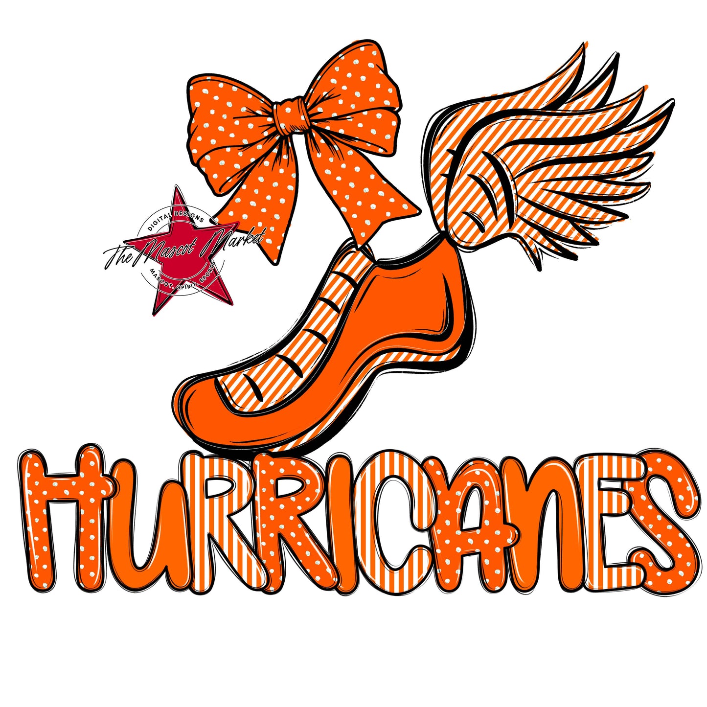Hurricanes Track Spirit Design-Orange