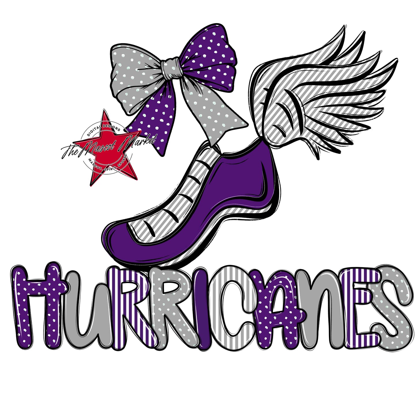 Hurricanes Track Spirit Design-Purple & Grey